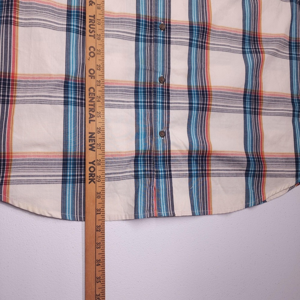 Wrangler Western‎ Shirt Mens 2XL Blue Plaid Stretch Button Up Pockets - Picture 10 of 11